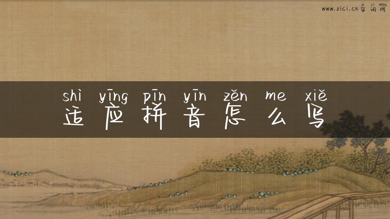 适应拼音怎么写