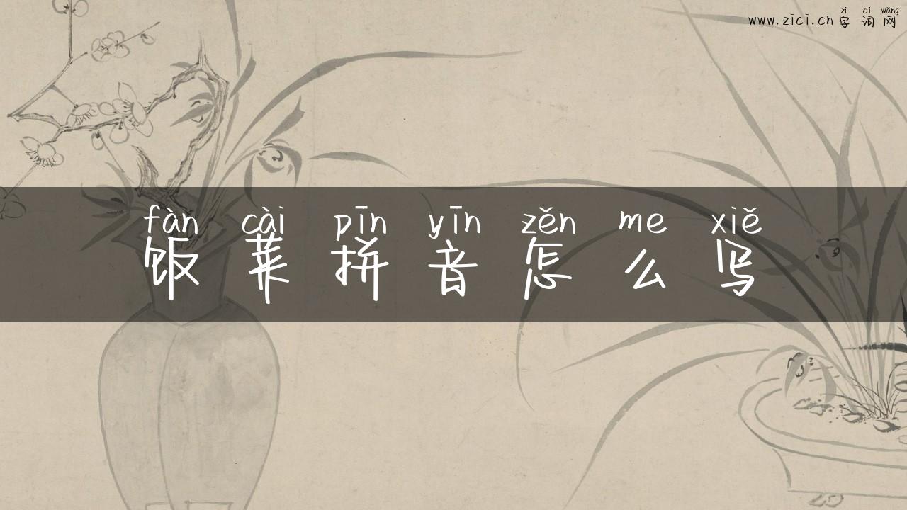 饭菜拼音怎么写