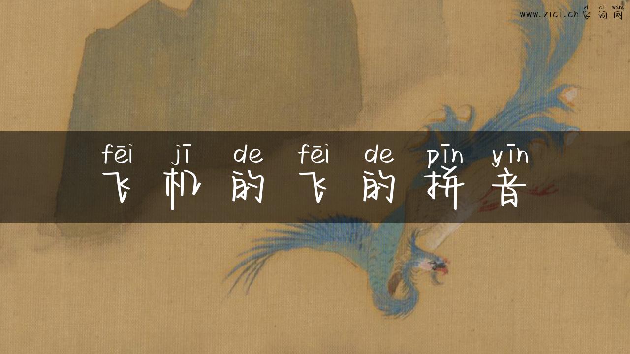 飞机的飞的拼音