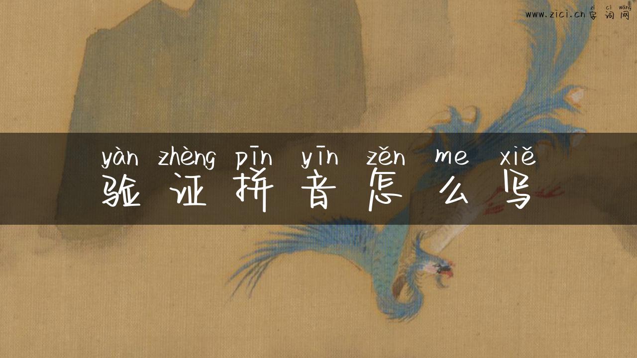 验证拼音怎么写