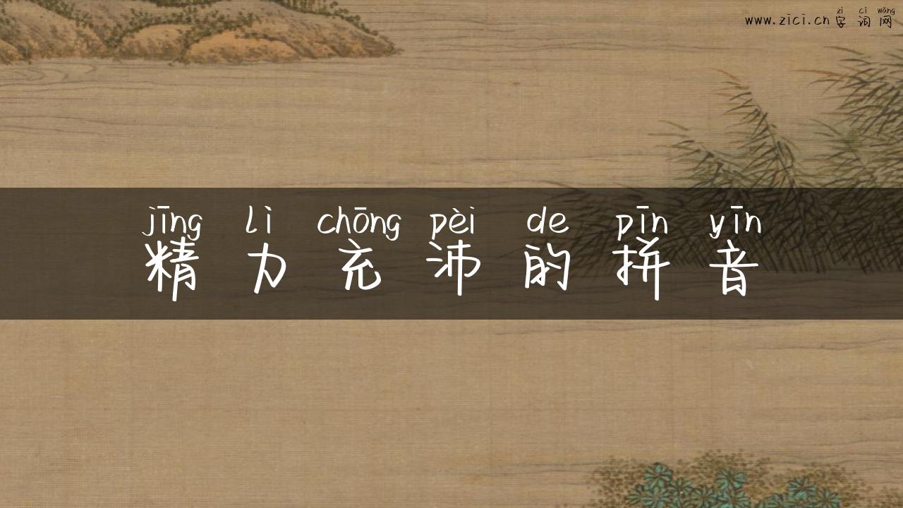 精力充沛的拼音