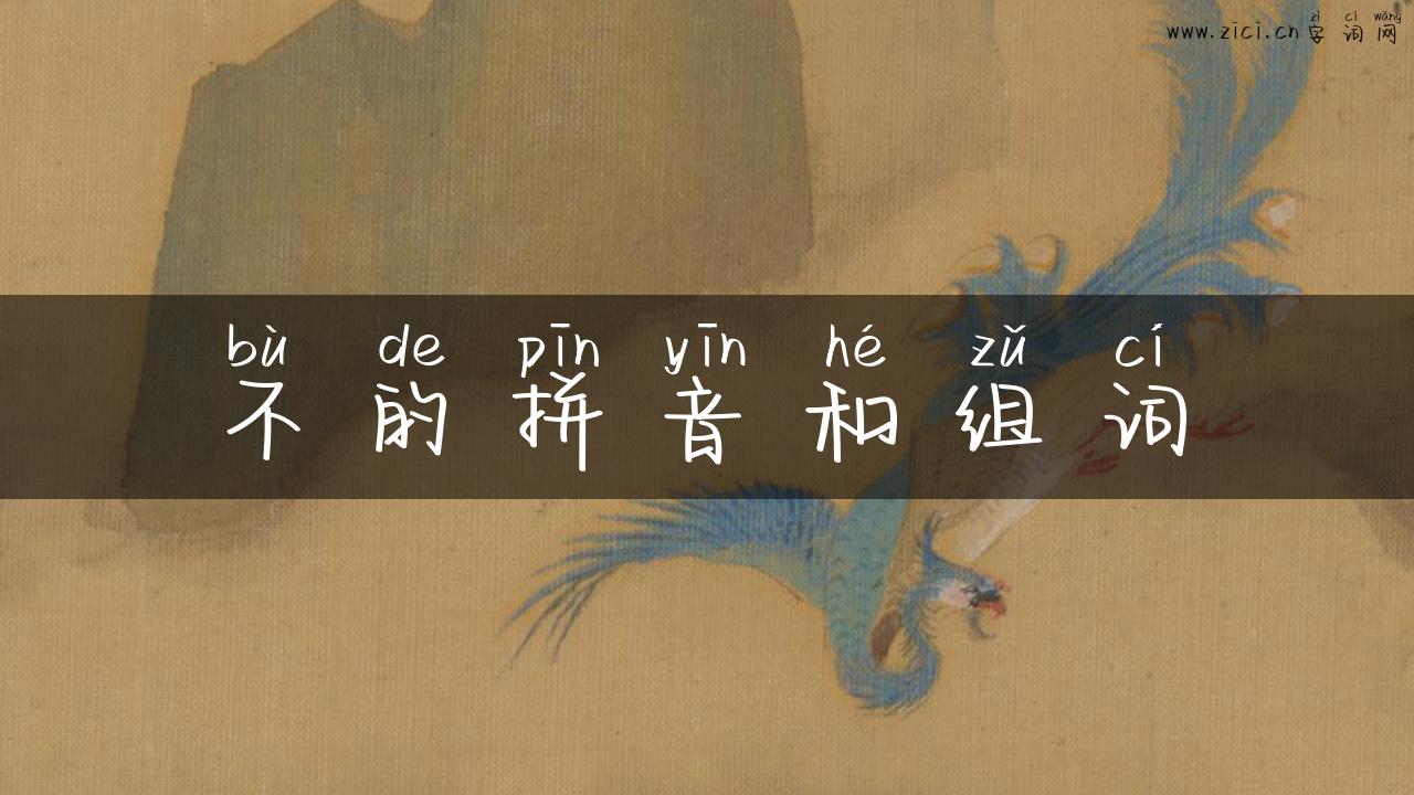 不的拼音和组词