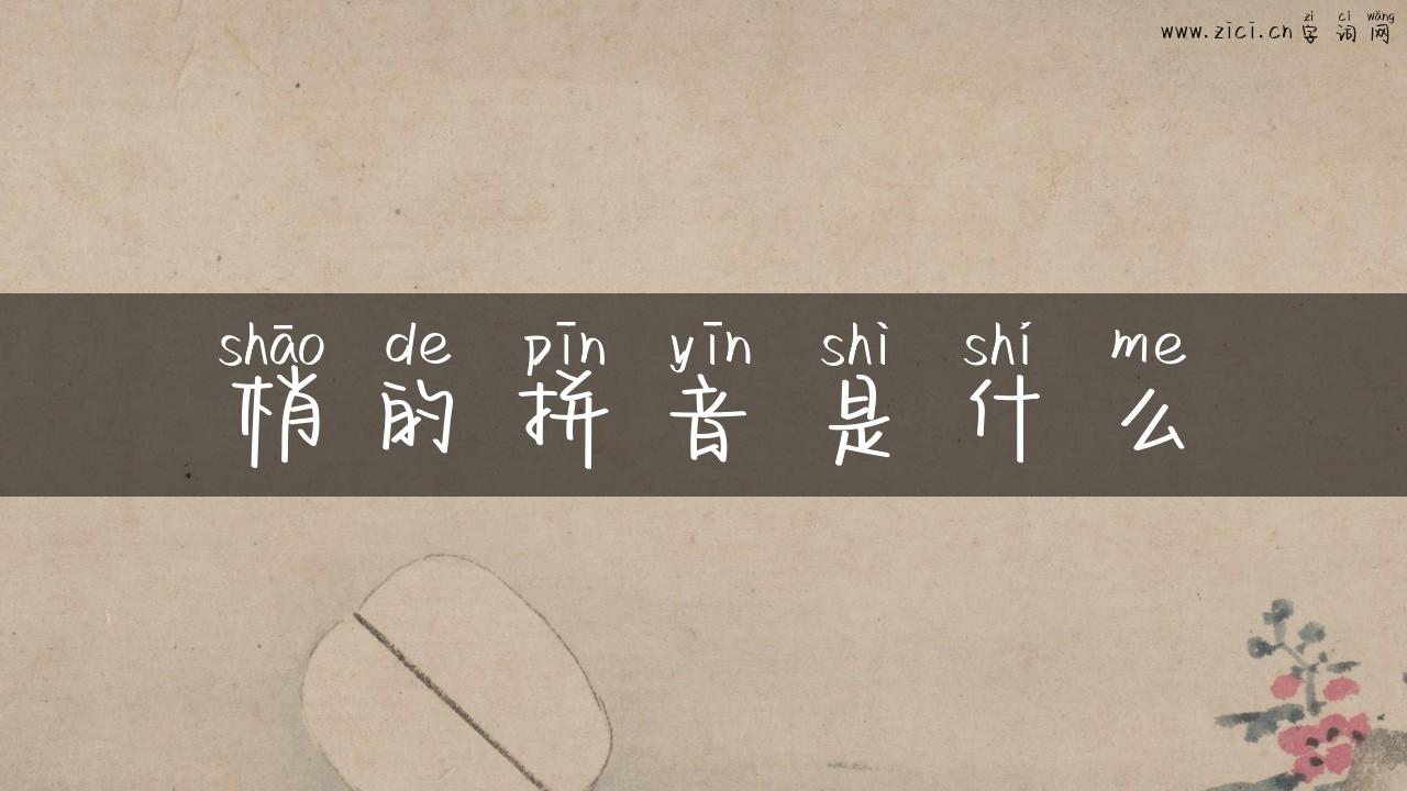梢的拼音是什么