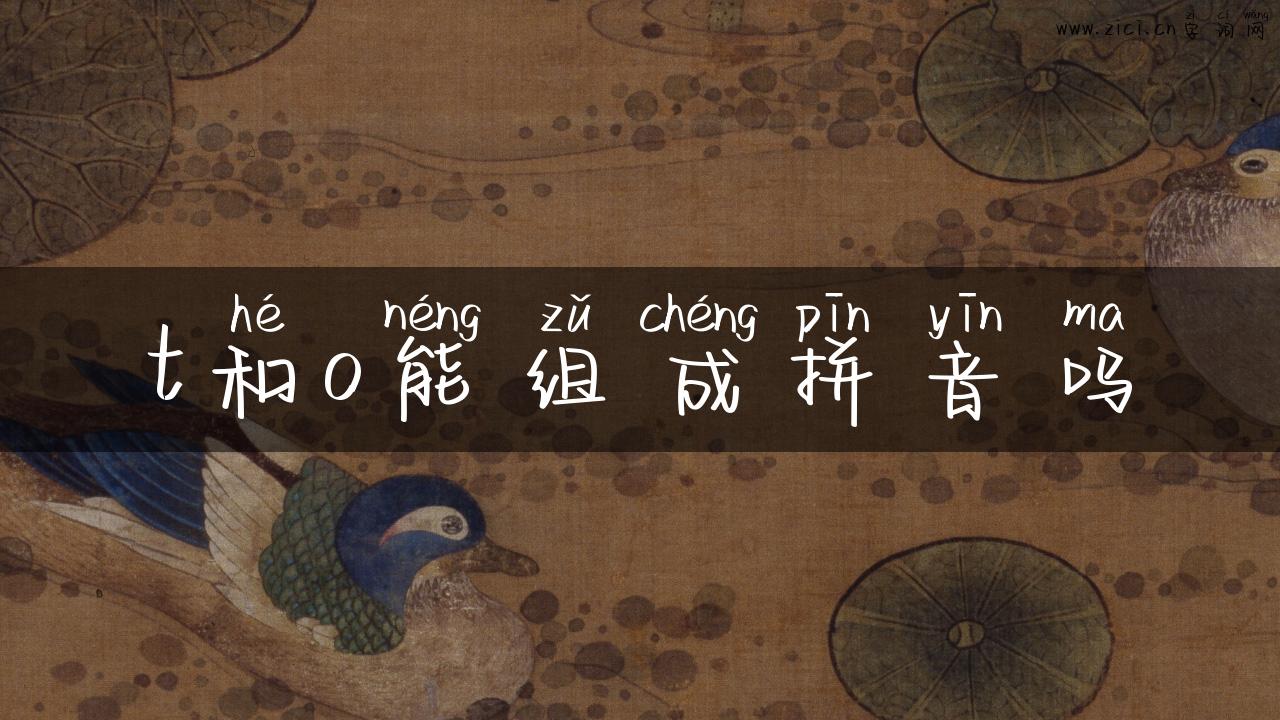 t和o能组成拼音吗