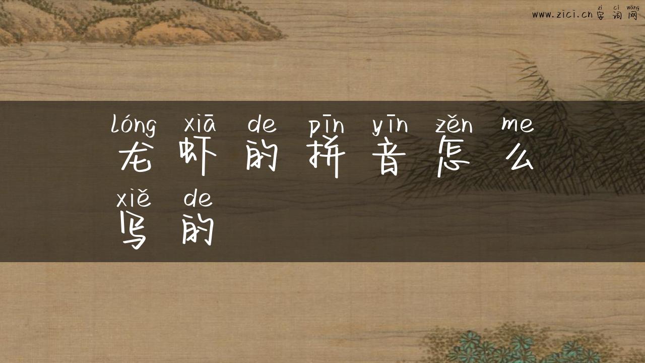 龙虾的拼音怎么写的