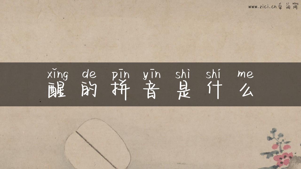 醒的拼音是什么
