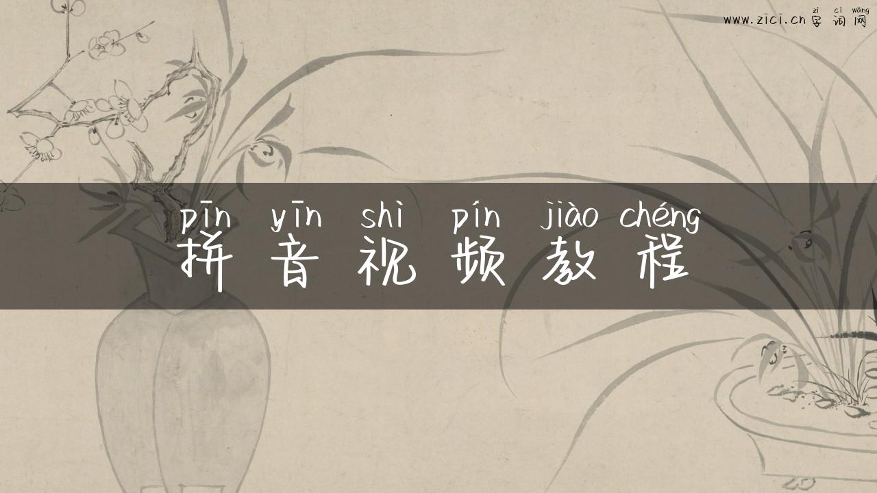 拼音视频教程