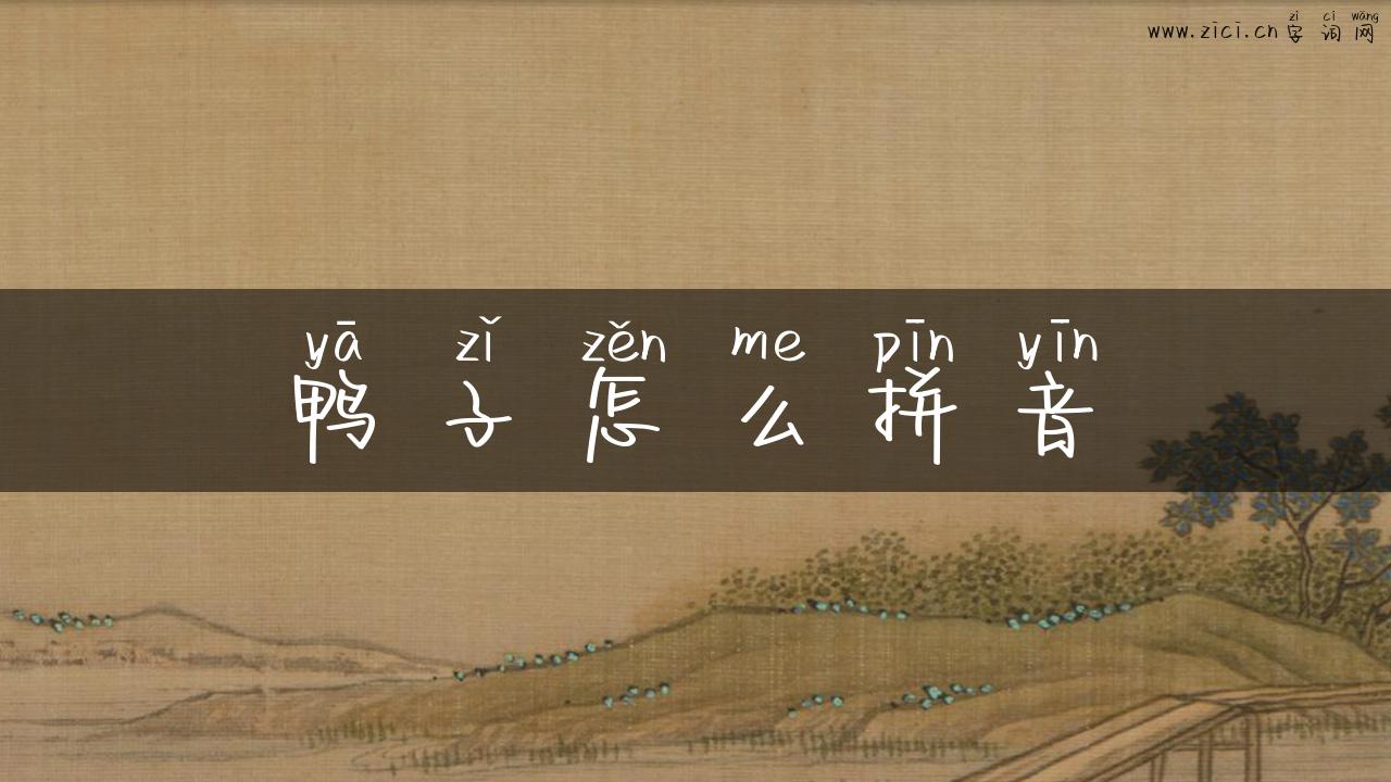 鸭子怎么拼音
