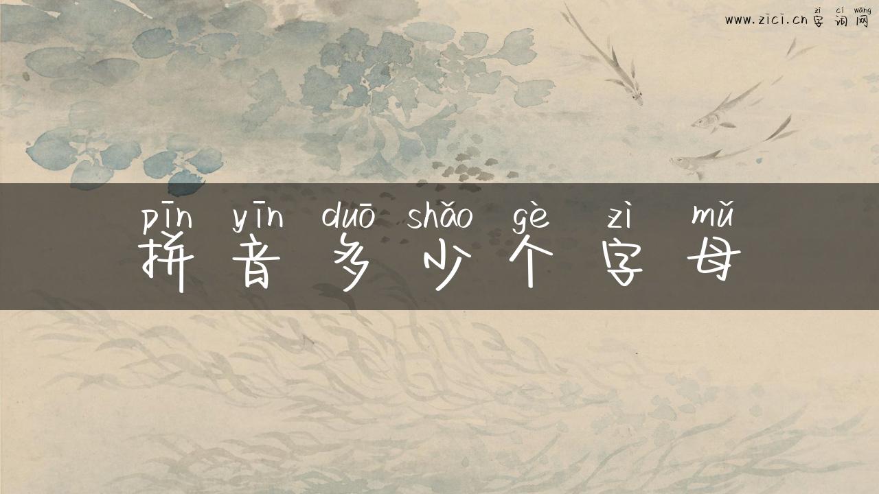 拼音多少个字母