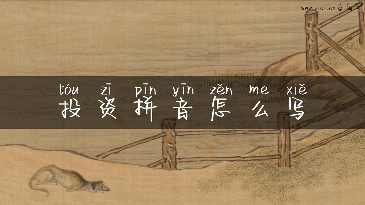 投资拼音怎么写