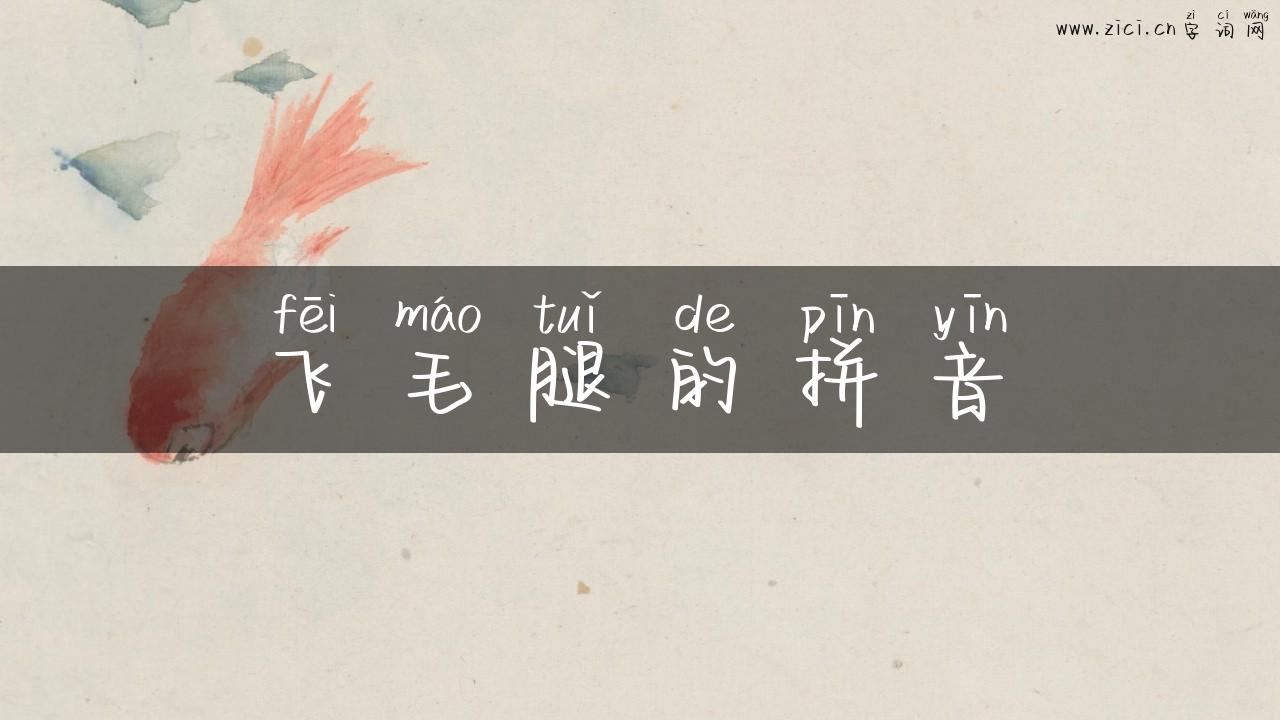 飞毛腿的拼音