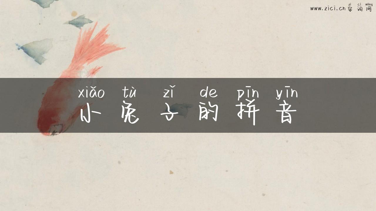 小兔子的拼音
