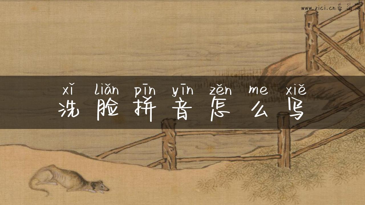 洗脸拼音怎么写