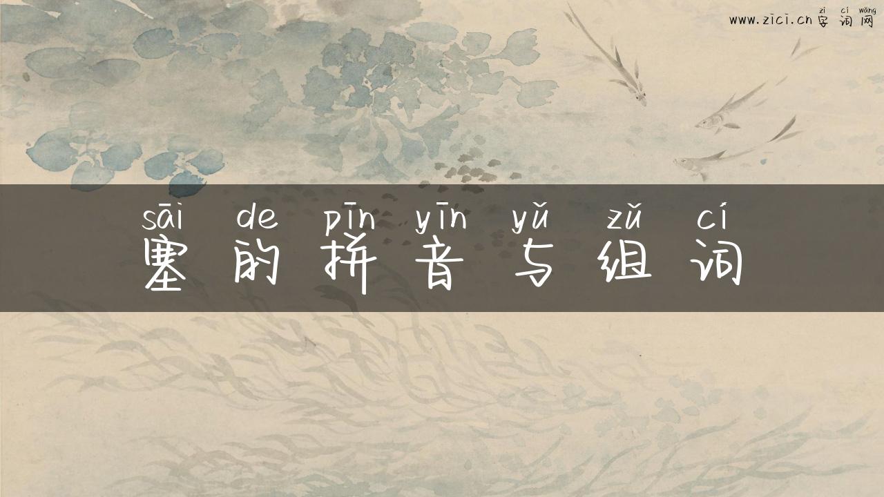 塞的拼音与组词