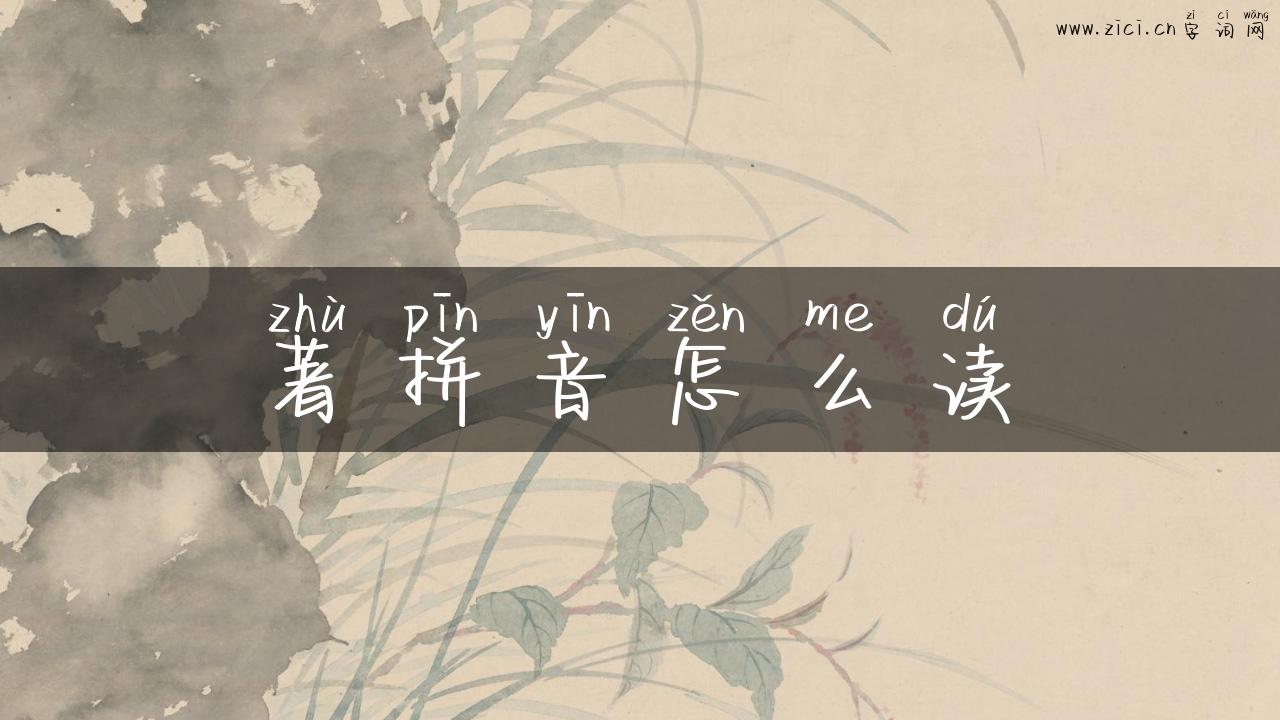著拼音怎么读