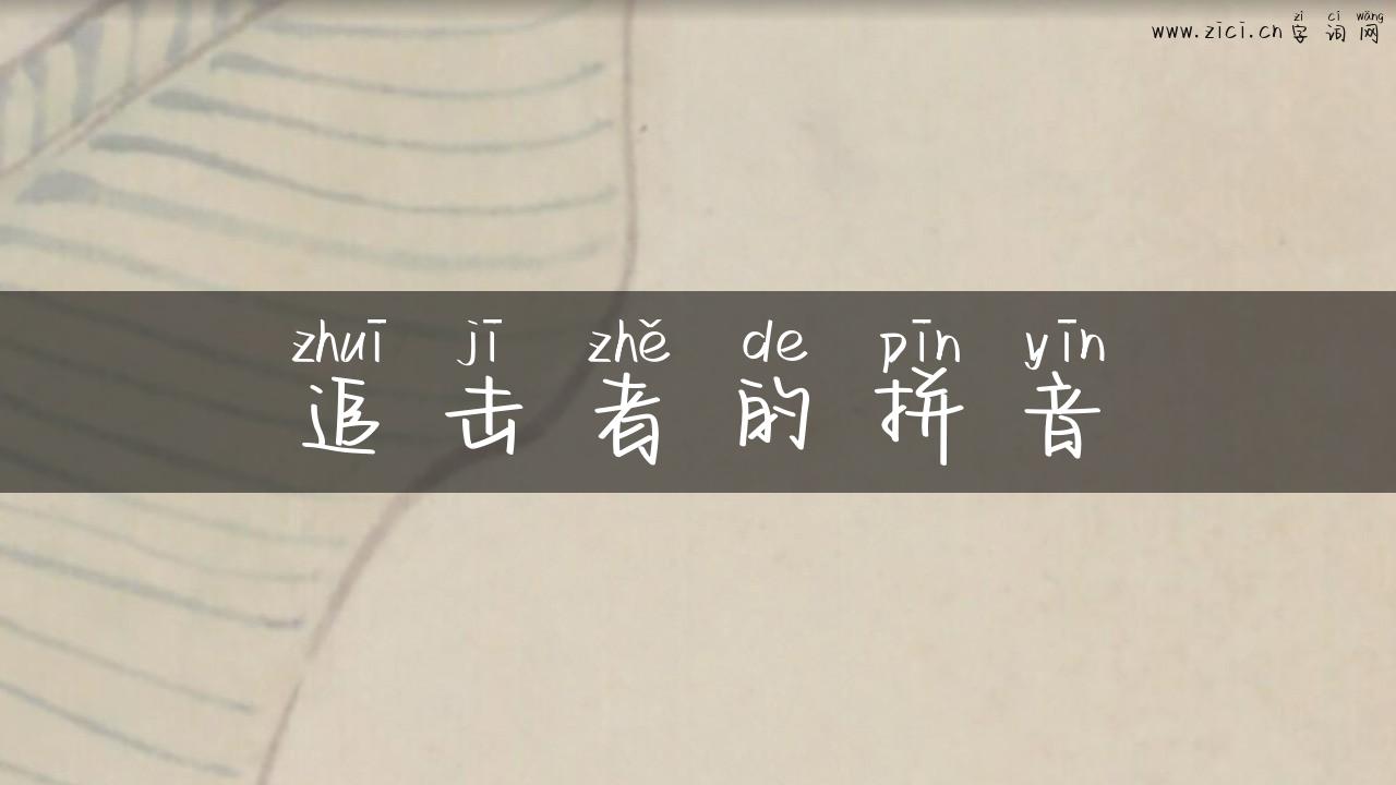 追击者的拼音