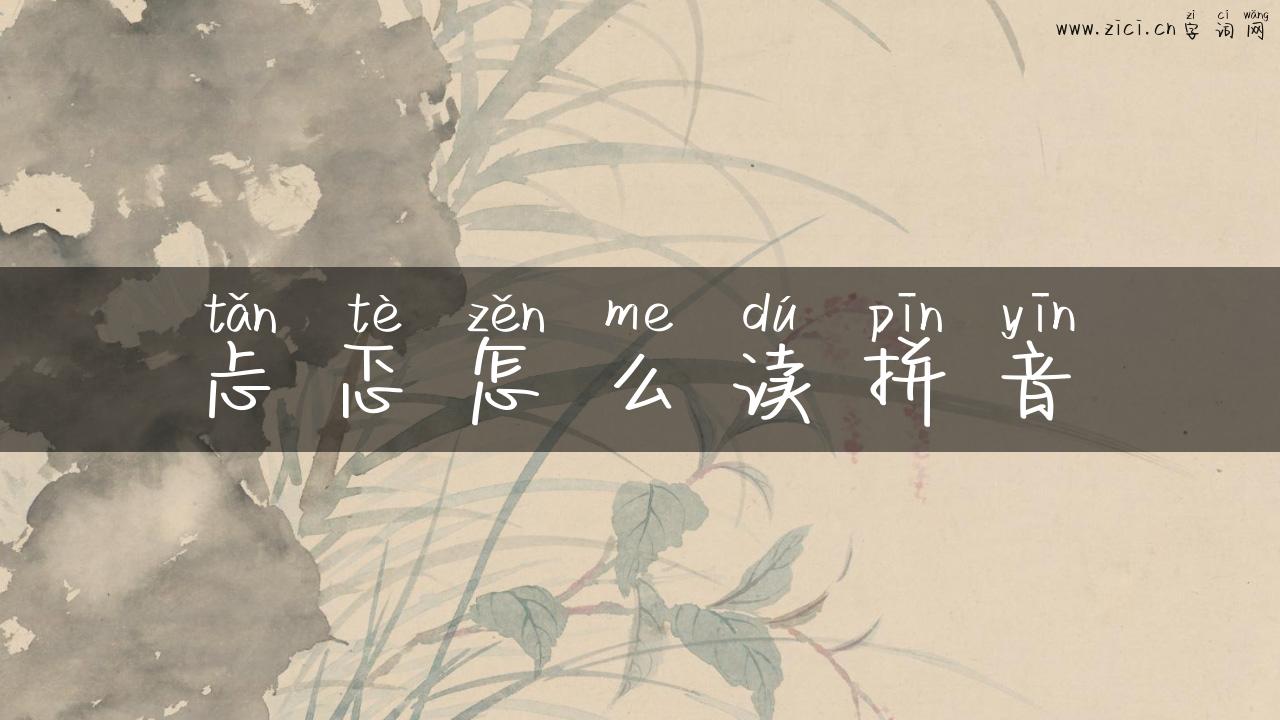 忐忑怎么读拼音