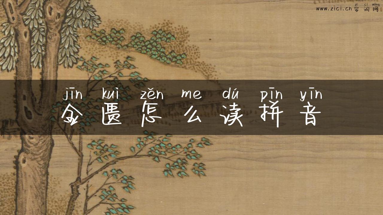 金匮怎么读拼音