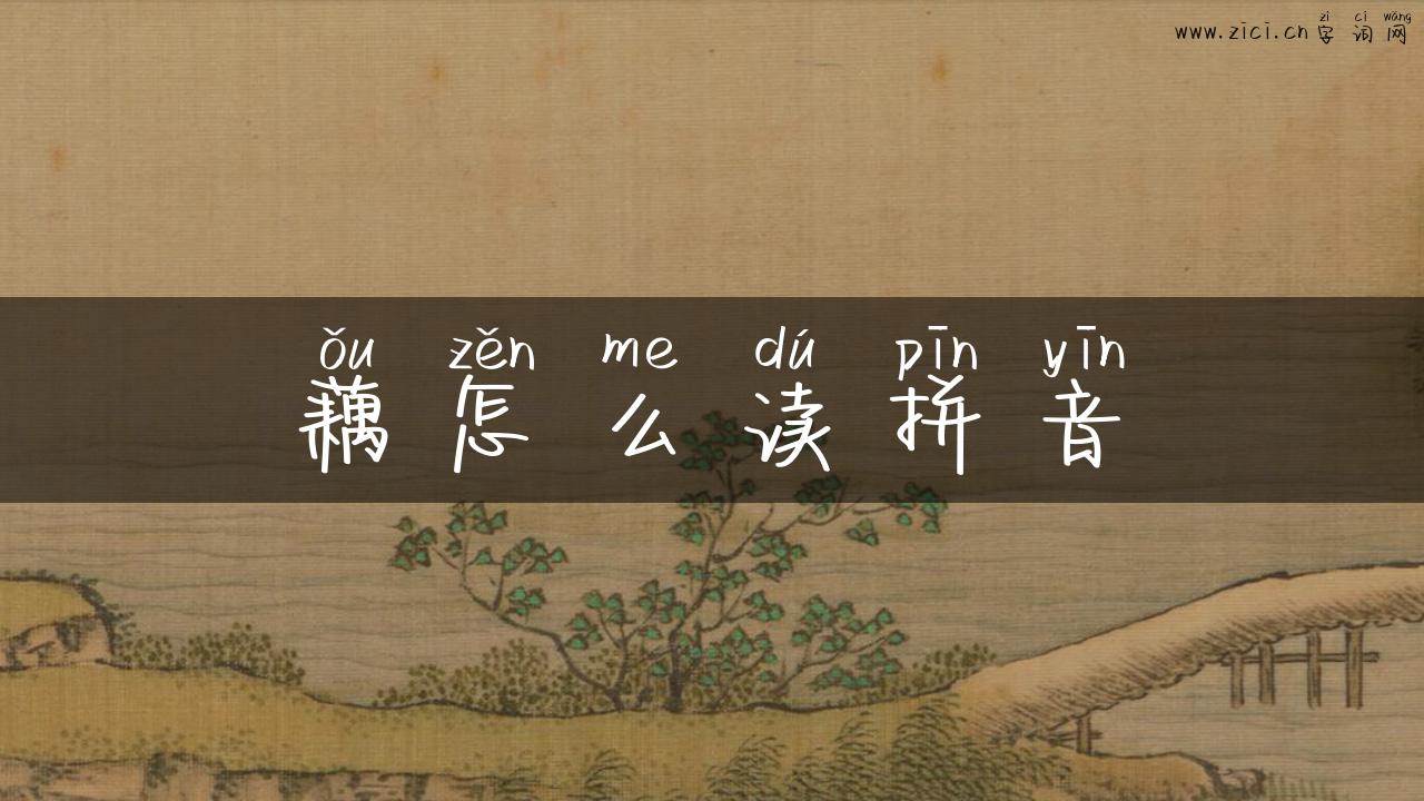 藕怎么读拼音