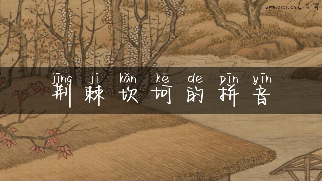 荆棘坎坷的拼音