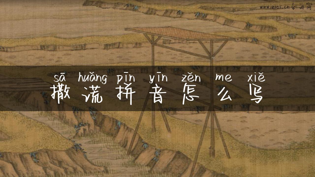 撒谎拼音怎么写