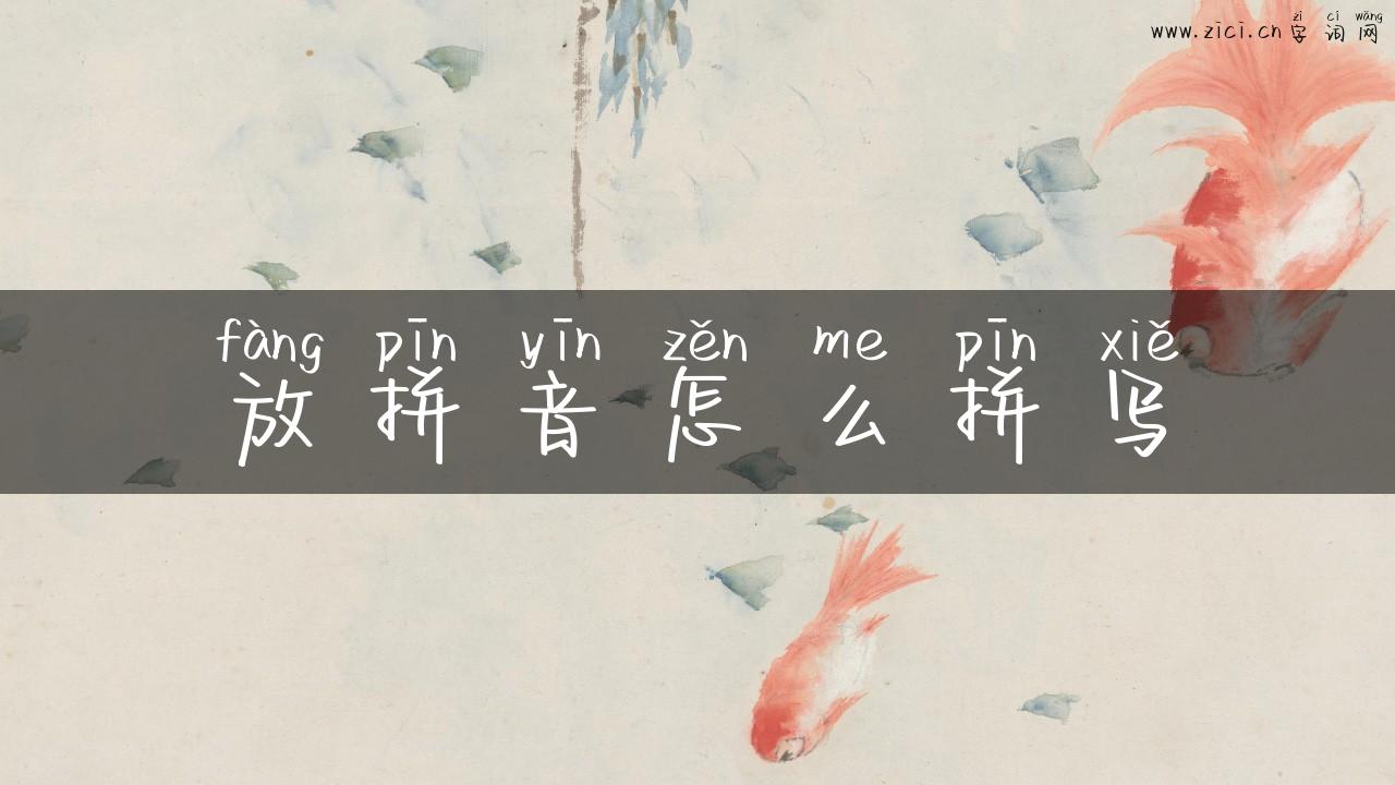 放拼音怎么拼写
