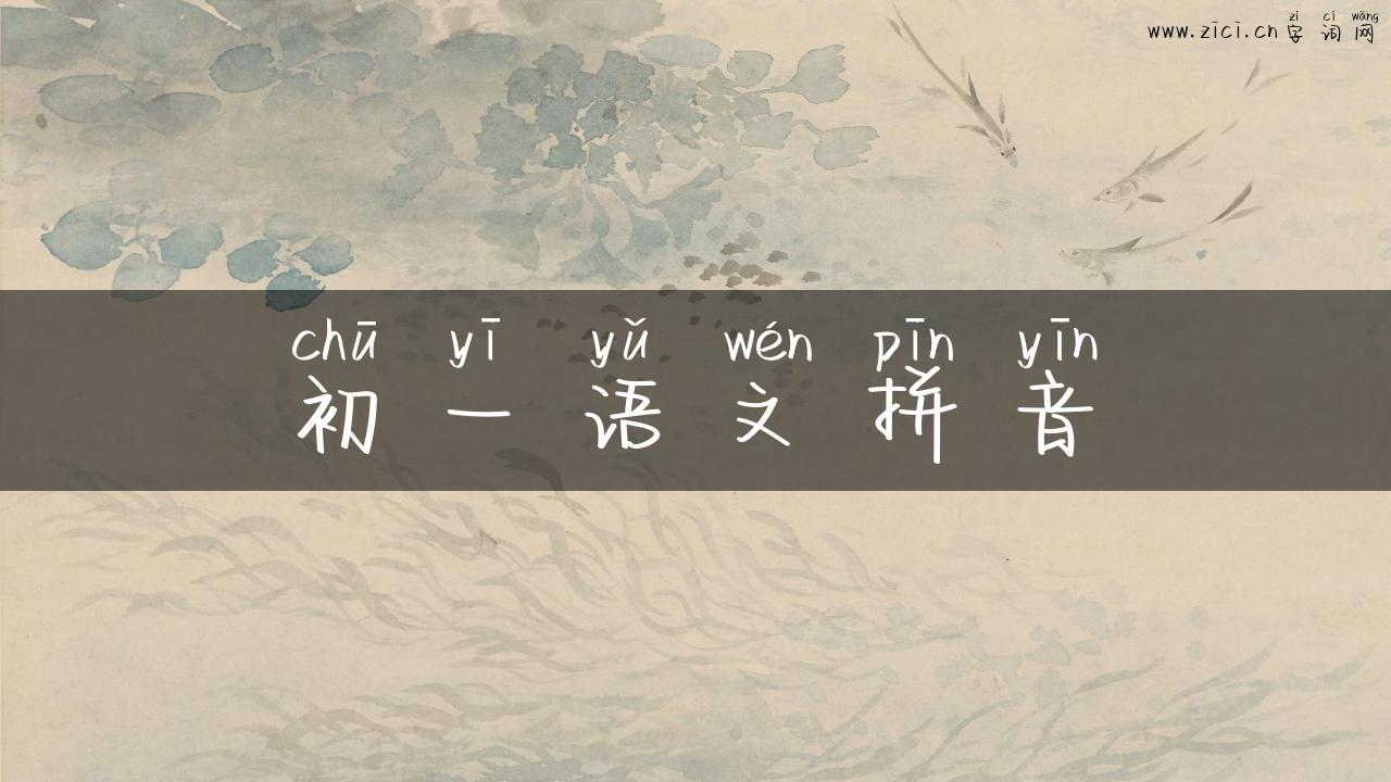 初一语文拼音