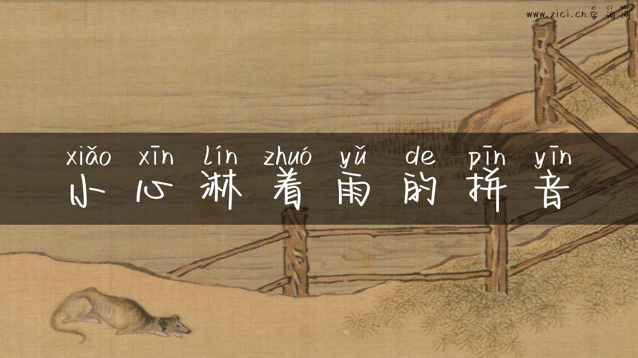 小心淋着雨的拼音