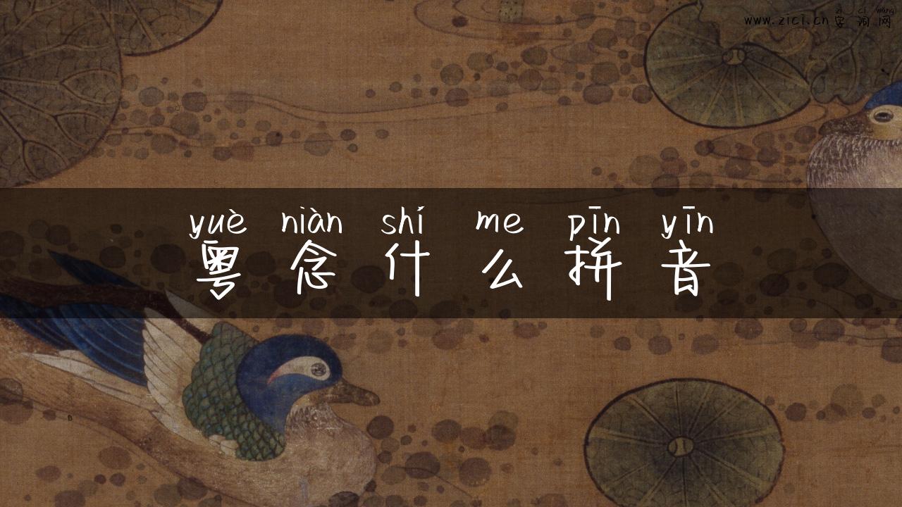 粤念什么拼音