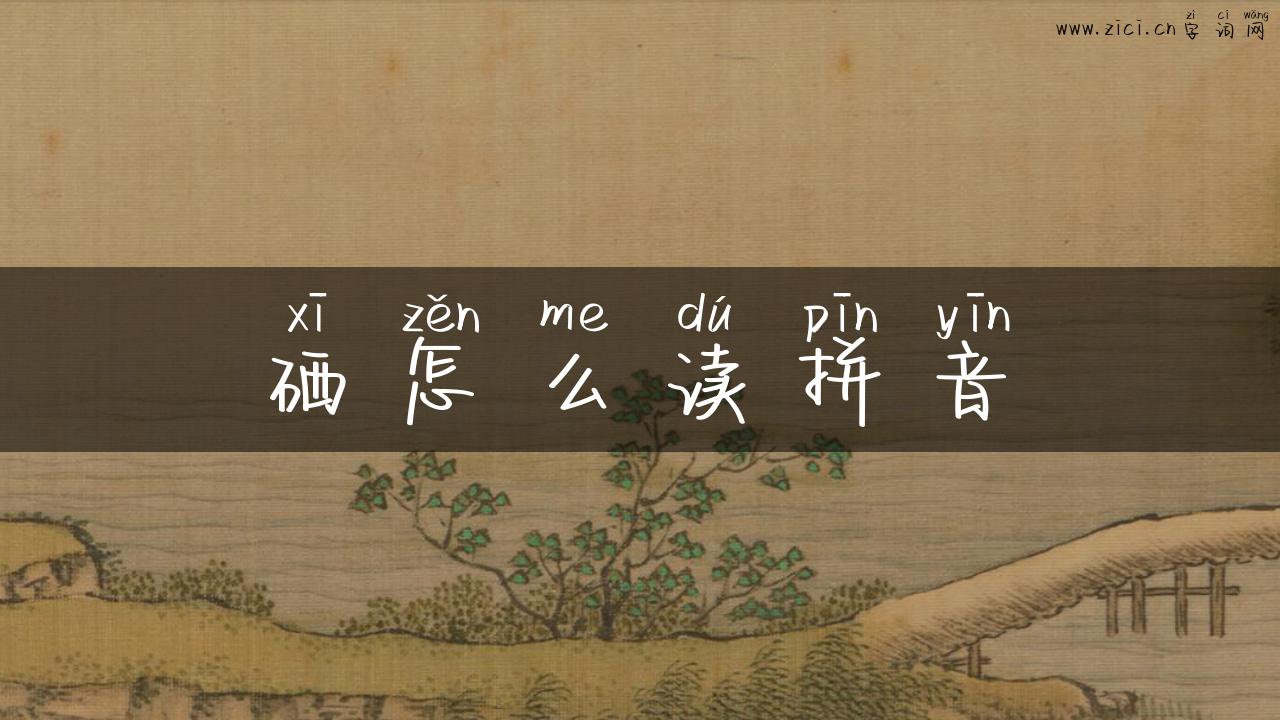 硒怎么读拼音