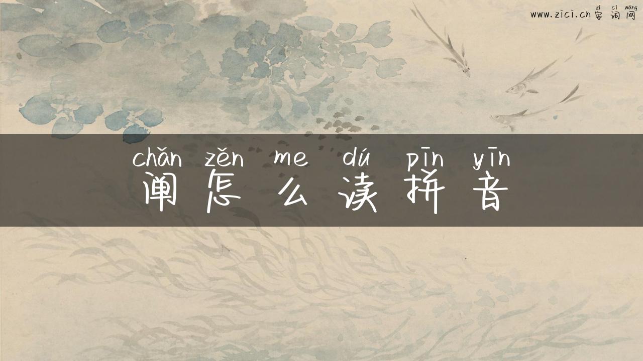 阐怎么读拼音