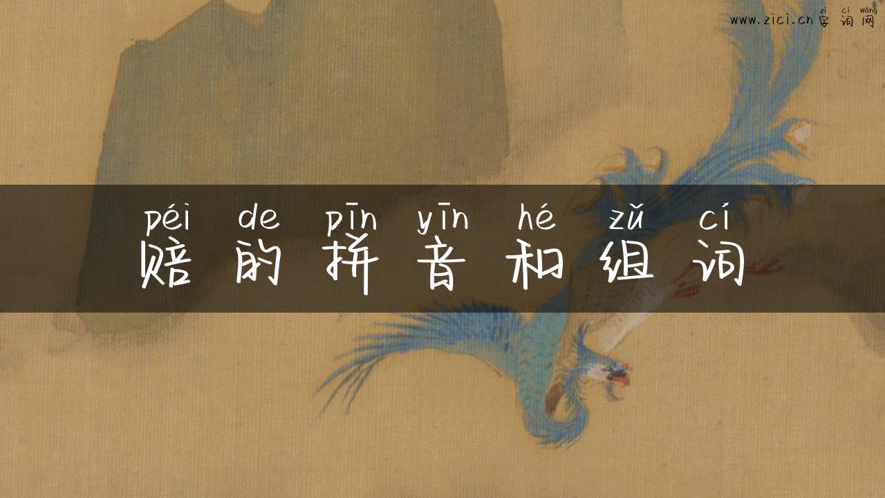 赔的拼音和组词