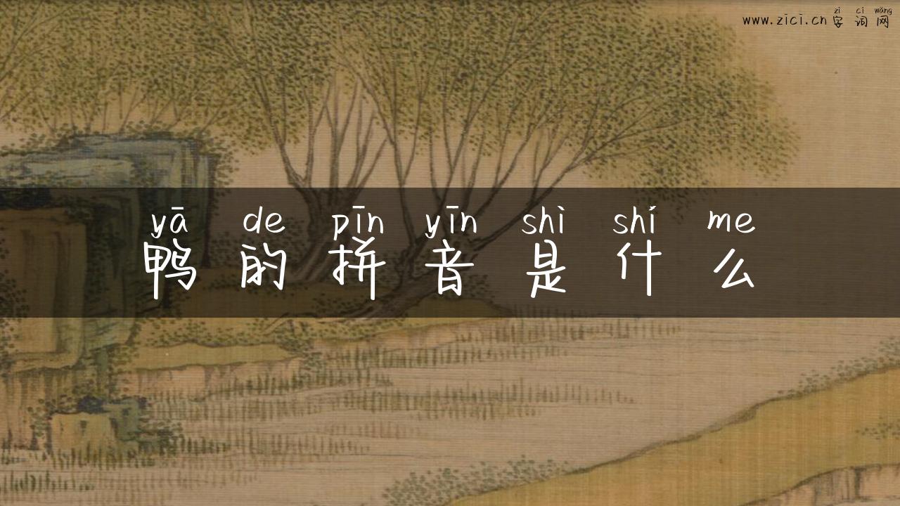 鸭的拼音是什么