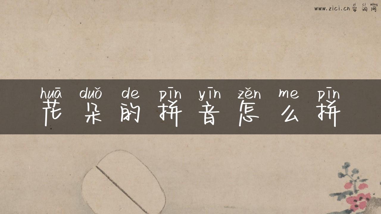 花朵的拼音怎么拼