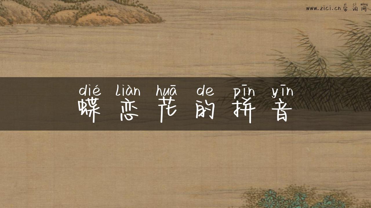 蝶恋花的拼音