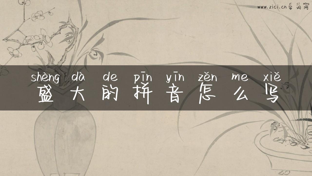 盛大的拼音怎么写