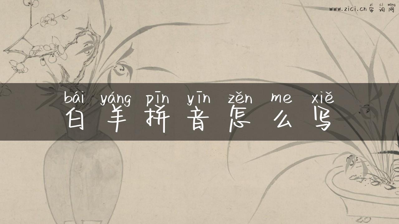 白羊拼音怎么写