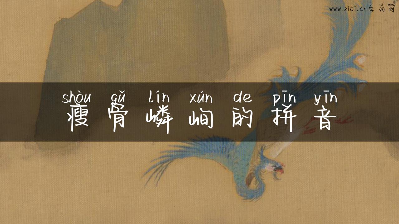 瘦骨嶙峋的拼音
