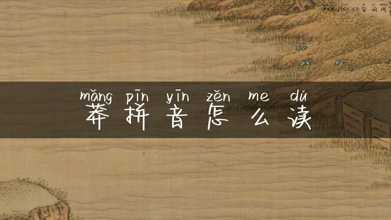 莽拼音怎么读