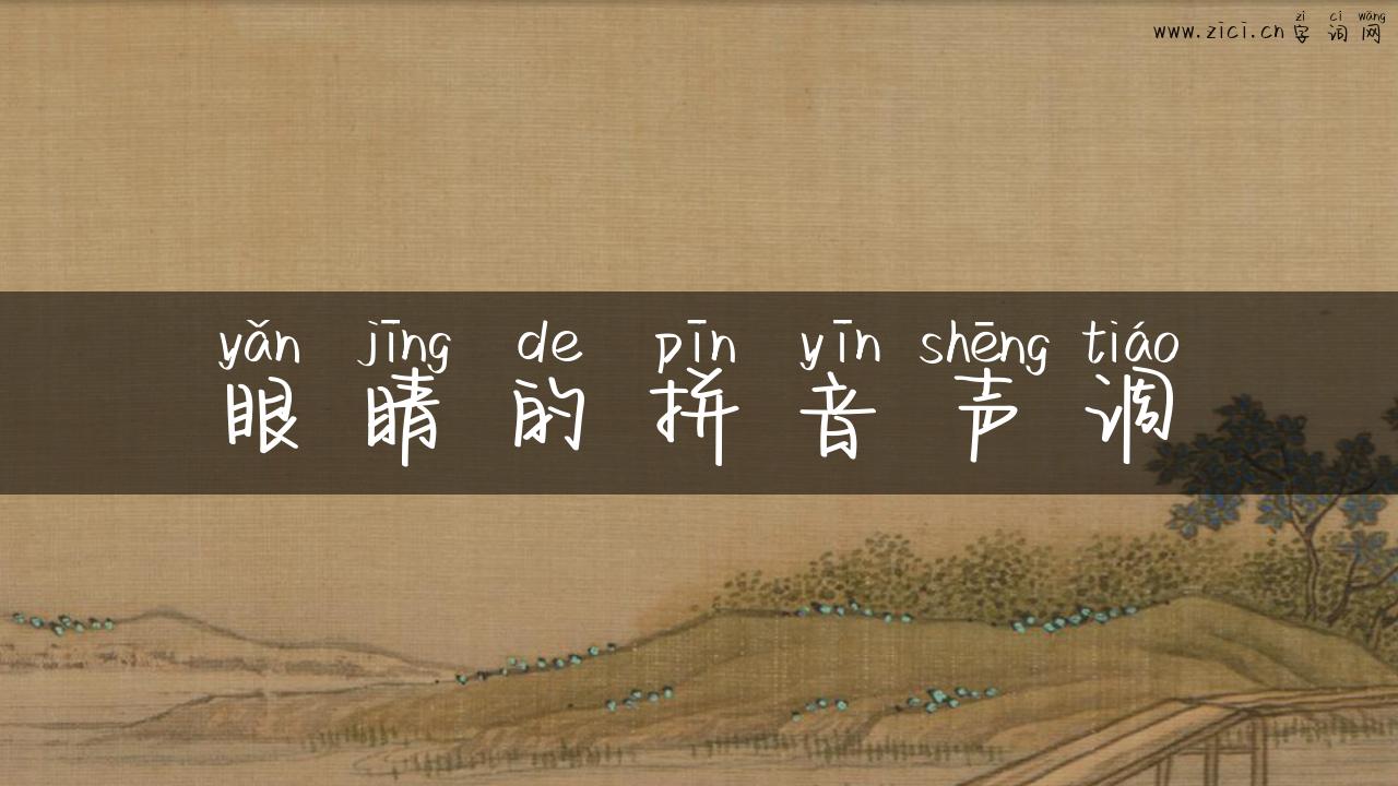 眼睛的拼音声调