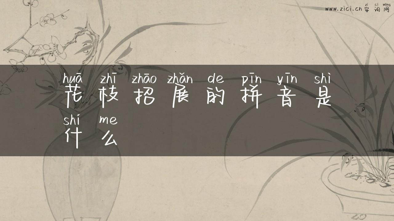 花枝招展的拼音是什么