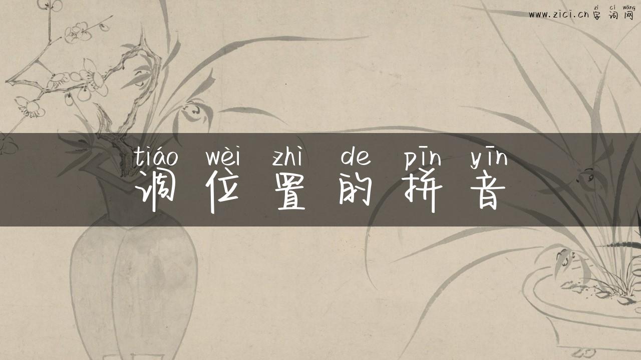 调位置的拼音