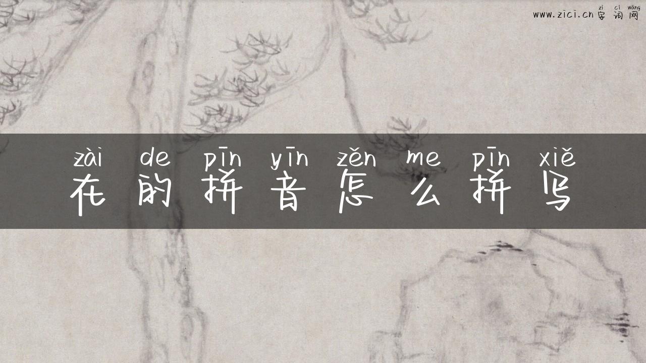 在的拼音怎么拼写
