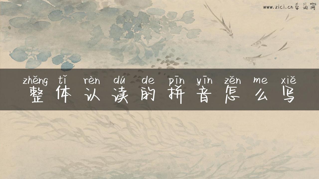 整体认读的拼音怎么写