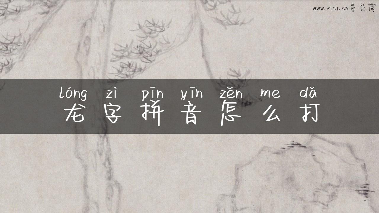 龙字拼音怎么打