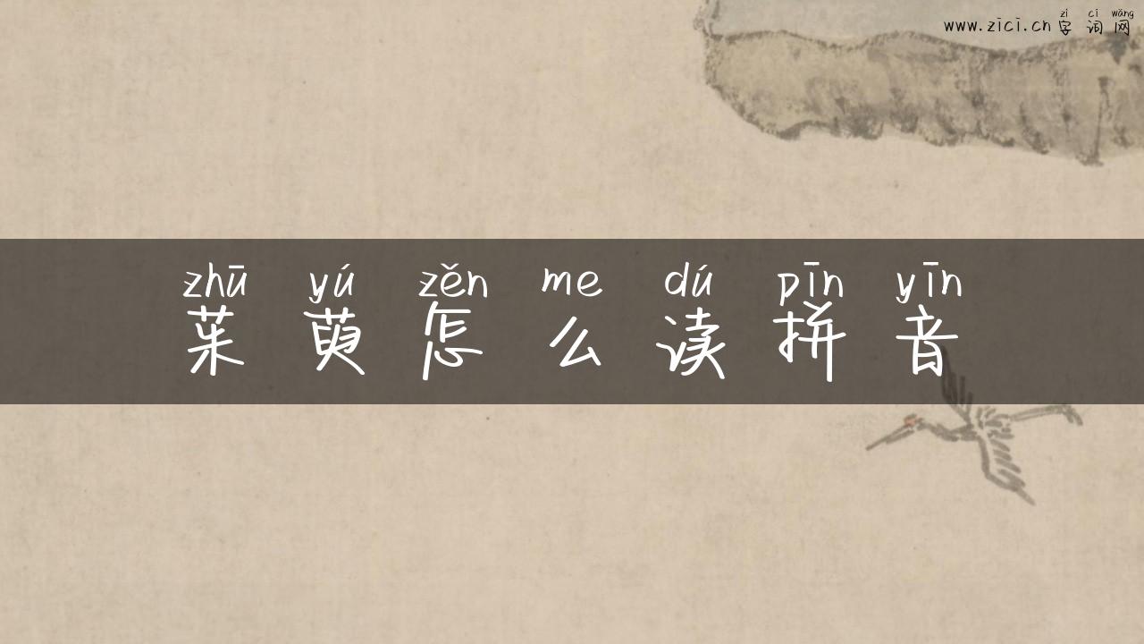茱萸怎么读拼音