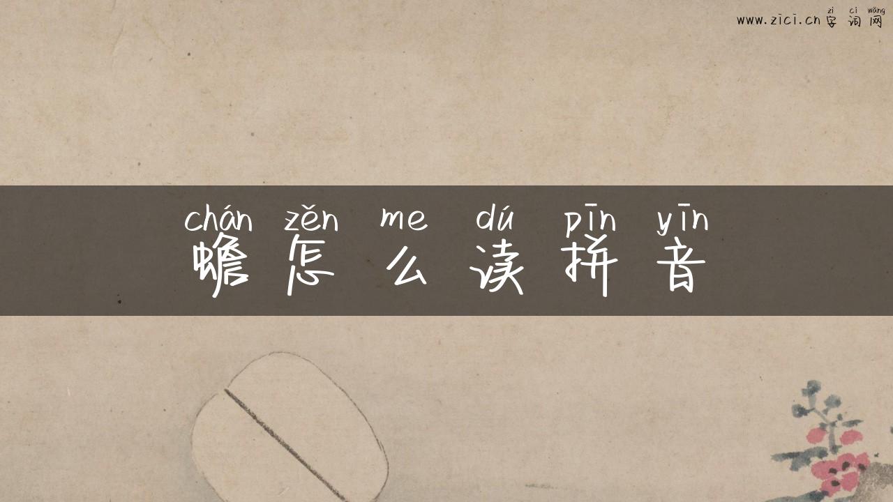蟾怎么读拼音