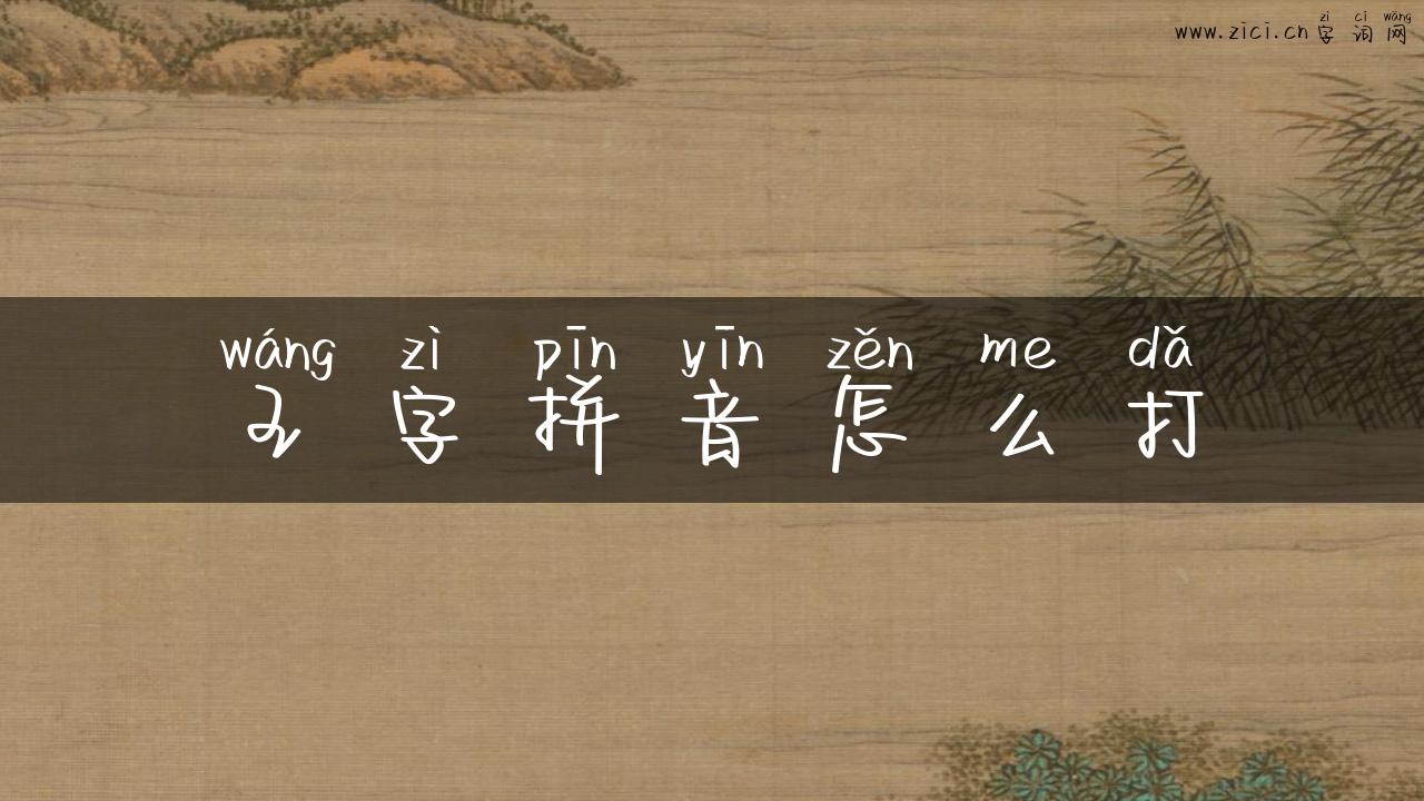 王字拼音怎么打