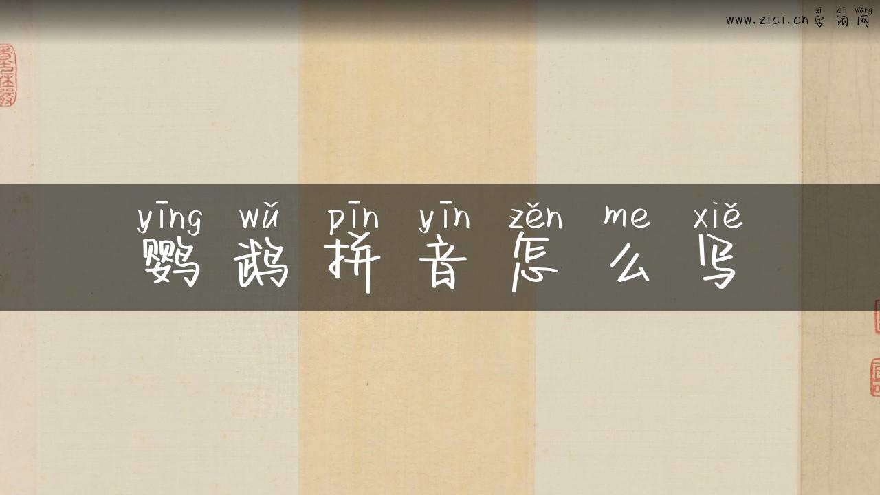 鹦鹉拼音怎么写