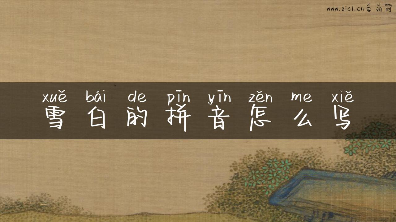 雪白的拼音怎么写